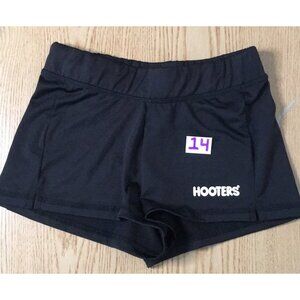 B36 #14 Hooters Girl Worn Rare Uniform Shorts Black Size XS